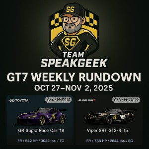 GT7 Weekly Rundown