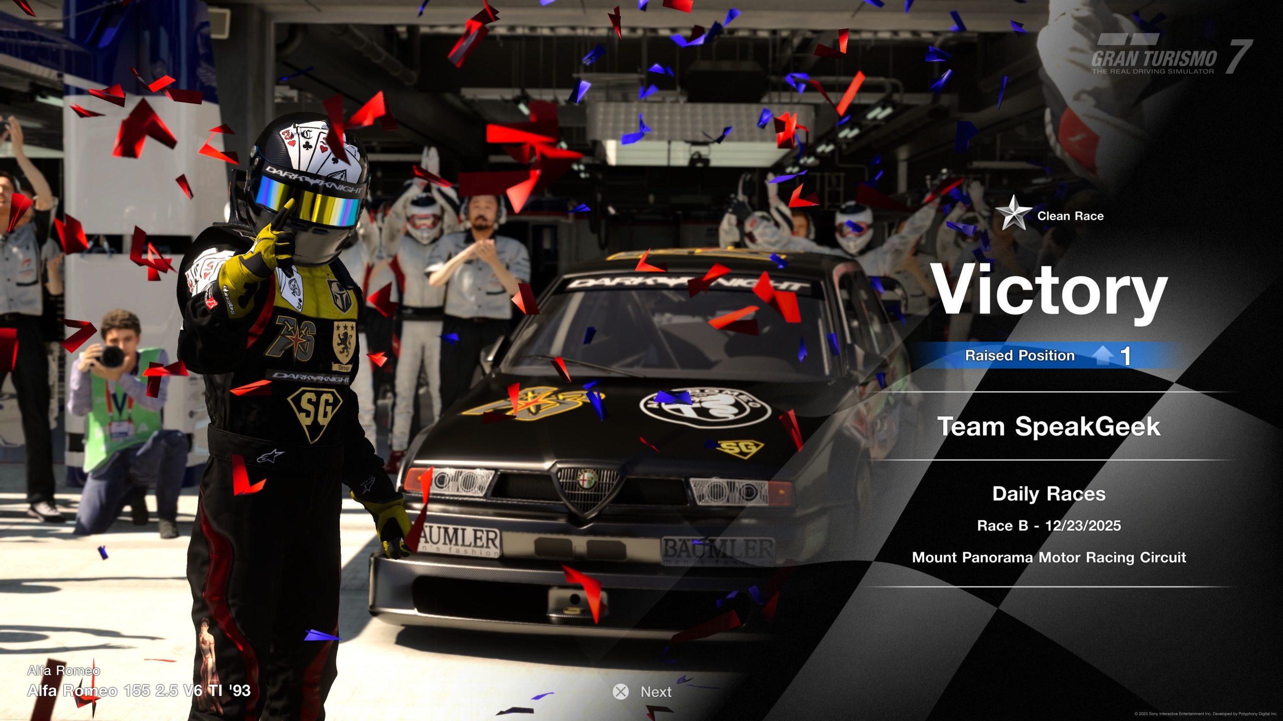 Race B Victory — Bathurst Gr.4