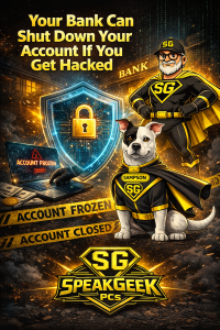 Bank account shutdown risk after a hack