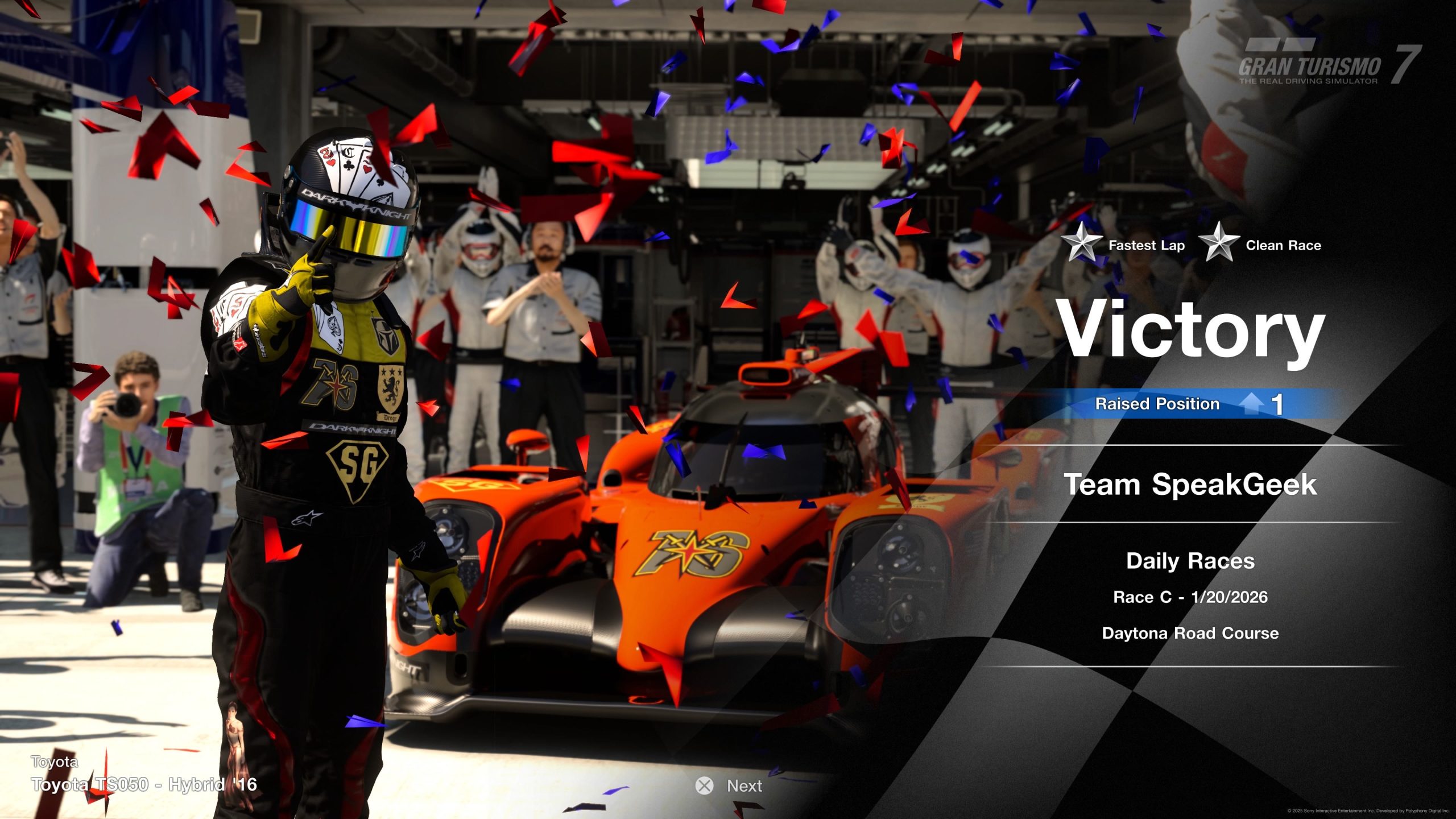 Race C Victory – Daytona Road Course