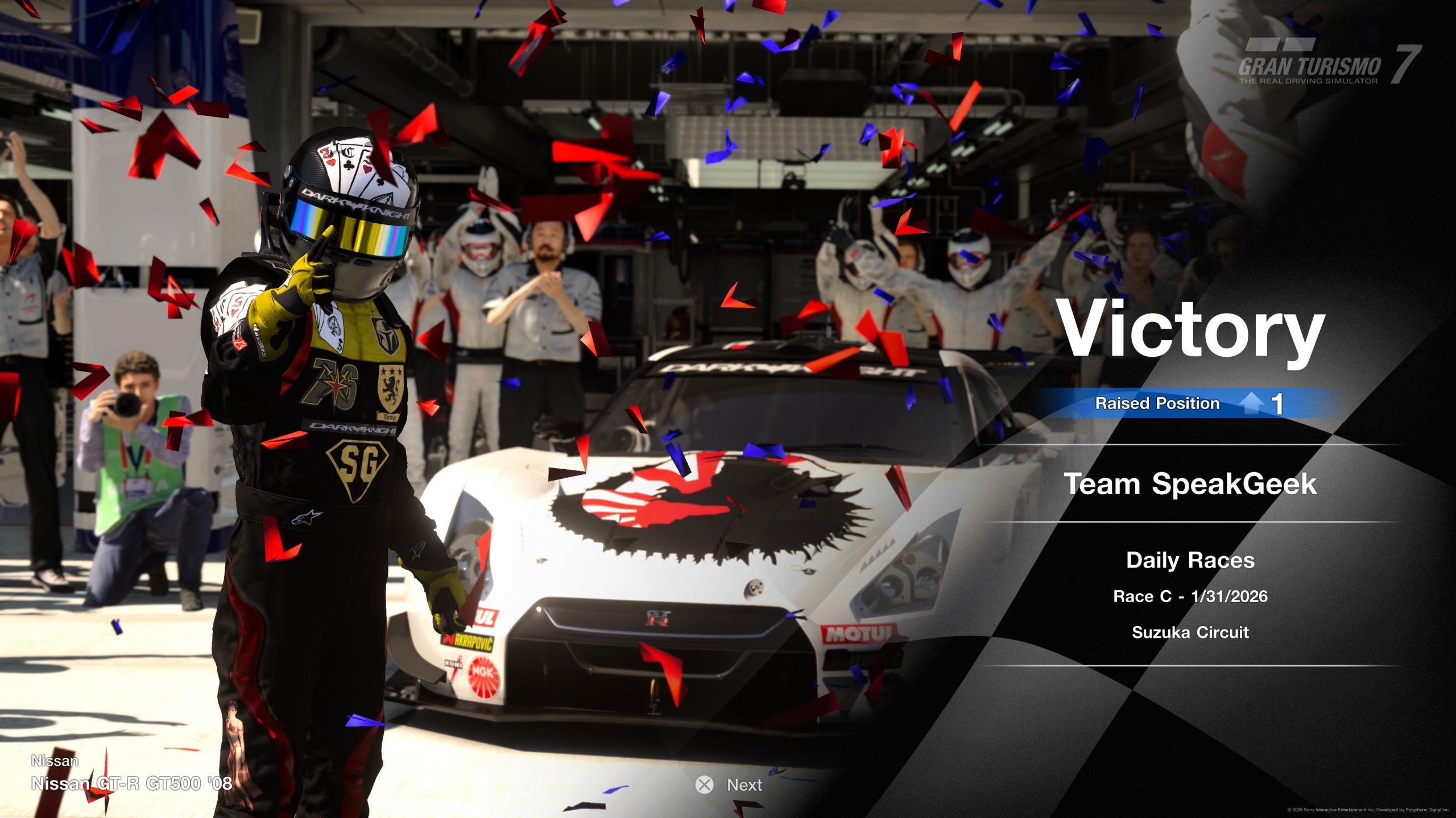 Race C Victory – Suzuka Circuit (Gr.2 GT500)